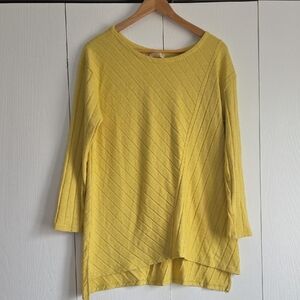 Maeve Anthropologie Devine Yellow Tunic XL